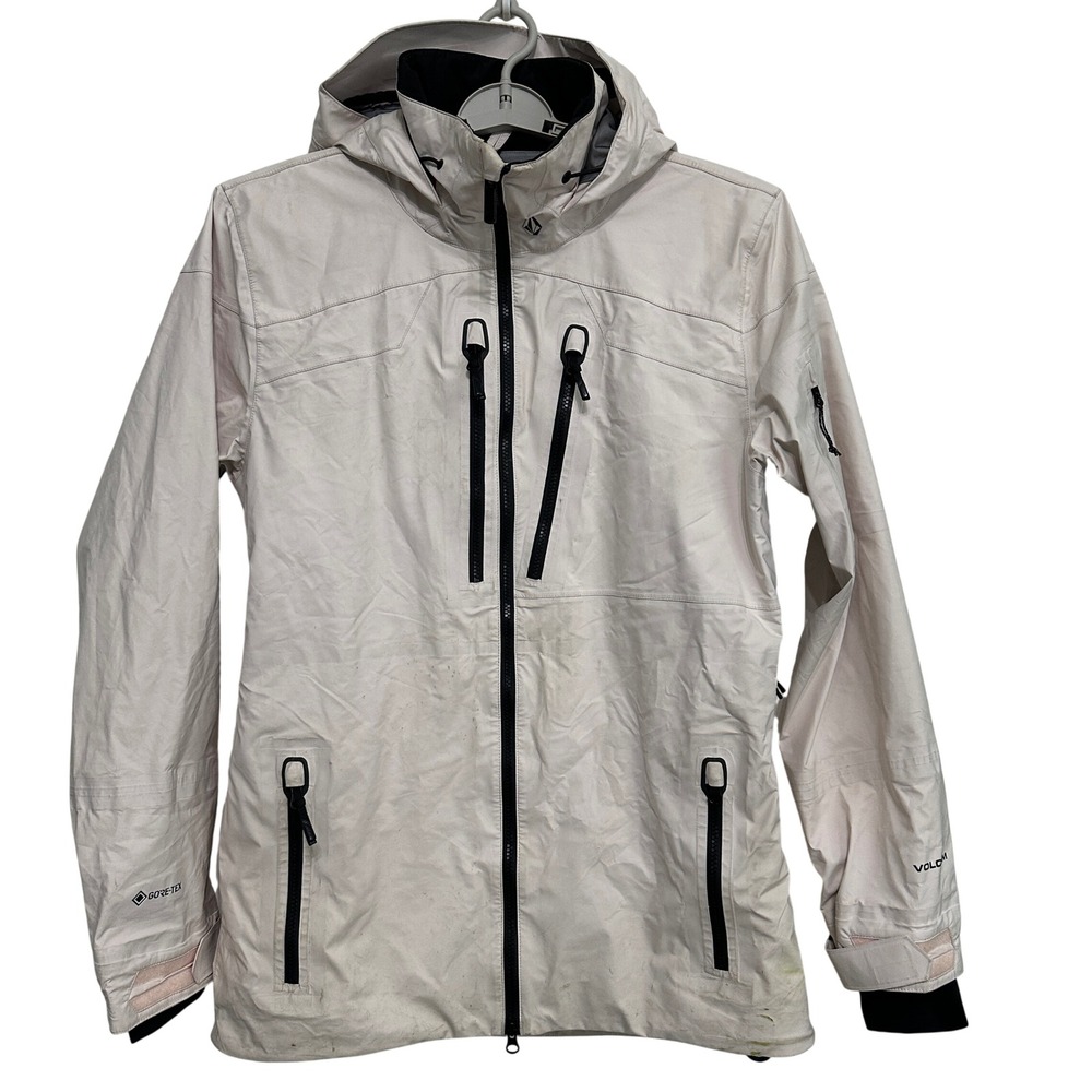 Volcom Bryan Iguchi Guch Stretch GORE-TEX Jacket Men M Off White RECCO Face Tech